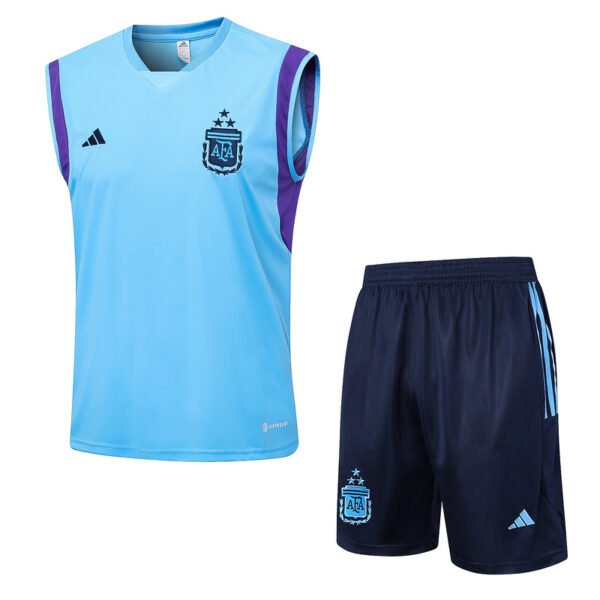 D777  # 2324 Argentina training suit vest LIGHT blue  S-XXL