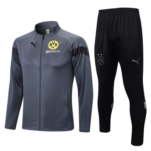 A638# 2223 long zipper Dortmund grey kit S-XXL