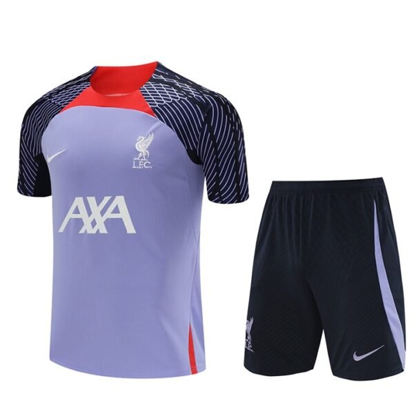 2324 liverpool training kit light purple shorts with pocket S-XXL