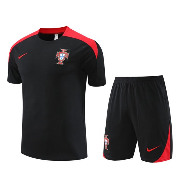 2425 Portugal black T shirt training suit S-XXL