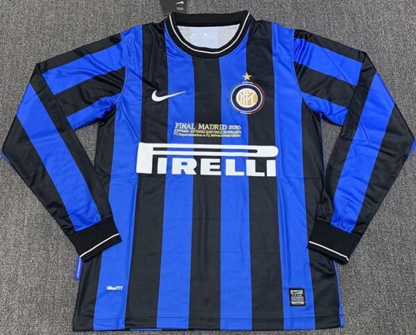 Retro 2010 Inter Milan home long sleeve S-XXL