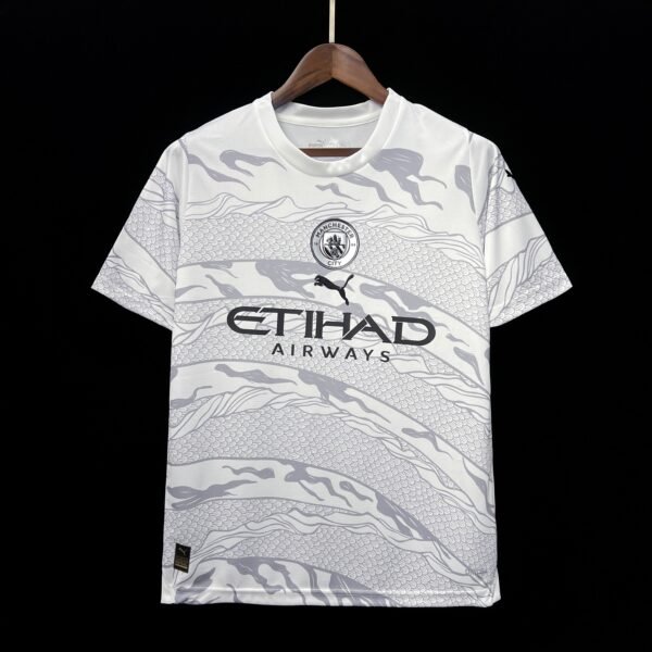 2425 White Manchester City Dragon Special Edition S-2XL