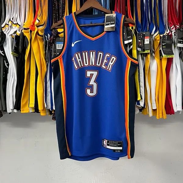 No. 3 Chris Paul Thunder blue NBA Jersey S-XXL