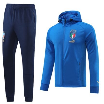 2324 Italy long zipper with cap color blue kit S-XXL